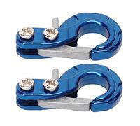 petjoyful 2 ganchos de remolque de cabrestante de aleación de aluminio para coche de escalada 1/10 RC (Azul)