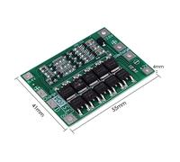 petjoyful 3S 60A Placa de protección de Celdas de Iones de Litio Versión Mejorada Baterías de Litio Placa Protectora de circuitos Integrados para Motor de Taladro