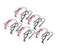 petjoyful 5 unids/set 1000V 10A multímetro sonda alambre pluma amperímetro cable de prueba rojo negro