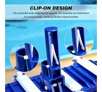 petjoyful Aspiración de vacío para piscina de 14 pulgadas con cepillo, cepillo de vacío flexible con base ponderada, accesorio de vacío con ruedas, herramienta de limpieza para la