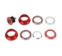 petjoyful Auriculares de Bicicleta de 34 mm con rodamientos Dobles, Auriculares con vástago de Horquilla Delantera para Bicicleta de montaña y Carretera (Roja)