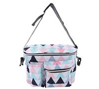 petjoyful Bolsa de Viaje para mamá, Bolsa de Almacenamiento de pañales de Nailon con patrón de Dibujos Animados de Gran Capacidad para Viajes y Exteriores emocionantes (Geométrico)