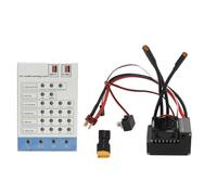 petjoyful Controlador electrónico de velocidad impermeable ESC sin escobillas 2S-3S 60A con tarjeta de programa para coche 1/10 RC