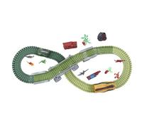 petjoyful Dinosaurio eléctrico Coche Pista de Carreras Juguetes Rompecabezas DIY Bloques de Empalme Juego de montaña Rusa para niños Juguete