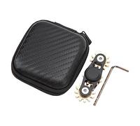 petjoyful Engranajes Enlace Juguete Giratorio Niño Adulto Metal TDAH Ansiedad Alivio del Estrés Rodamiento Dedo Juguete Giratorio (Negra)