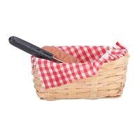 petjoyful Escala 1:12 Altamente Simulación Leche Pan Cesta Modelo Casa De Muñecas Decoración De Alimentos En Miniatura