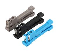 petjoyful Juego de Herramientas de pelado de Fibra óptica para Cable Coaxial pelacables de 3 Piezas para Mantenimiento