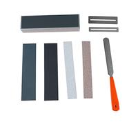 petjoyful Juego de Herramientas para Luthier de Guitarra Herramienta de Reparación 2 Protector de Diapasón 1 Viga Niveladora de Trastes 1 Lima 4 Papel de Lija
