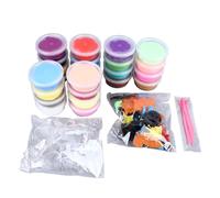 petjoyful Kit de arcilla súper ligera de 24 colores, kit de arcilla de modelado divertido, ultra y seguro con 3 herramientas de escultura para niños