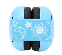 petjoyful Oreja de oído para bebés que cancela la orejera para los recién nacidos hasta el diseño de la diadema de bebé de 18 meses de edad (Azul)