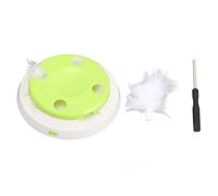 petjoyful Plato Giratorio eléctrico para Gatos, Divertido Juego Interactivo, Juguete Interactivo para Aumentar la vitalidad del Gato, Juguete Giratorio para Ejercicio físico de