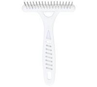 petjoyful Rastrillo de doble para mascotas, peine para quitar el pelo, herramienta de depilación para mascotas