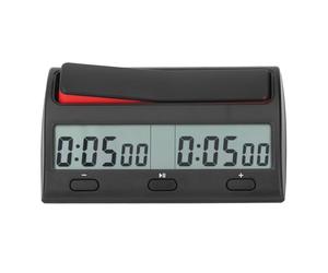 petjoyful Reloj de ajedrez 7 Funciones de sincronización 38 Reglas de sincronización Adorno Multifuncional Temporizador de Juegos de Mesa Profesional para Weiqi