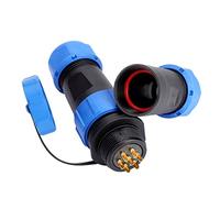petjoyful SP21 IP68 2/3 /4/5 /7/9 /12pin Cable de Enchufe de aviación Impermeable en Conector en línea (Dos Amores)