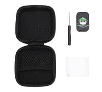 petjoyful Tarjeta de Empuje de Metal Juguete Descompresión Alivio del Estrés Empuje Deslizador Aleación de Zinc Patrón Animal para Esperar Meditación (Negra)