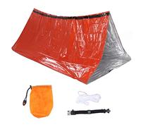 petjoyful Tienda de campaña Refugio de Supervivencia de Emergencia Tienda de campaña de Aluminio cálida de una Sola Capa con Pulsera para Alivio de terremotos (Tienda naranja + bolso exterior +