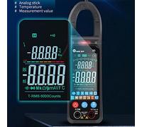 petjoyful TOOLTOP X5 Pinza amperimétrica multifunción portátil Pantalla LCD ℃/℉ Interruptor NCV Medición Corriente Directa Corriente CA Voltaje Resistencia Condensador Temperatura