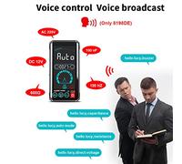 petjoyful WinAPEX Multímetro portátil Control de voz inteligente Transmisión Pantalla táctil de 4,4 pulgadas Multímetro TRMS Voltaje Corriente Resistencia Diodo Capacitancia