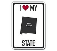 PetKa Signs and Graphics PKAS-0234-NP_10x14 "I Heart My State New Mexico" Señal de plástico, 25,4 x 35,5 cm de ancho