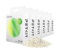PETKIT Arena para gatos 5 en 1, 14,4 kg, lavables, inodoras, carbón activado, extremadamente absorbente y de secado rápido (6 bolsillos, 2,4 kg/bolsa)