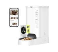 PETKIT Comedero Gato Automatico con Cámara, 1080P HG, Función AI, Dispensador Comida Gatos/Perros 3L, 2.4G WiFi, Audio Bidireccional, App Control, Cuenco de Acero Inoxidable