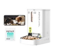 PETKIT Comedero Gato Automatico con Cámara, 5L Doble Tolva Dispensador Comida Gatos/Perros, 1080P HG, Función AI, 2.4G WiFi, Audio Bidireccional, App Control, Cuenco de Acero Inoxidable