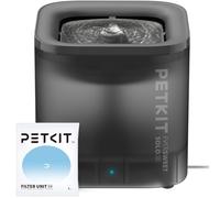 PETKIT CYBERTAIL Fuente de Agua para Gatos, con Bomba de Agua inalámbrica, Menos de 25 dB, Filtro 3.0, con Luces LED, Capacidad de 1,8 l, para Gatos, Perros y Otras Mascotas, Gris