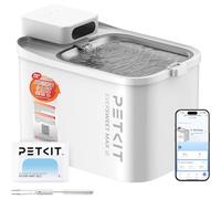 PETKIT EVERSWEET MAX 2 Fuente para Gatos sin Cable, Resistente al Calor, con Sensor de Movimiento, 5000mAh Batería Recargable, Control de App, 3L Bebedero Gatos Automático, Acero Inoxidable