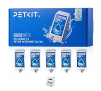 PETKIT Fuente Cube C Filtro para Fuente para Gatos, 5 Unidades, para Eversweet Ultra, Carbón Activado de Alta Densidad, 30% Menos de Mucílago