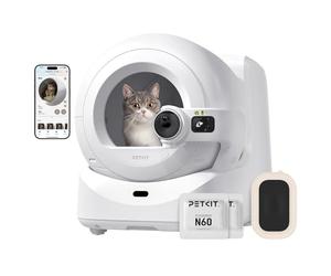 PETKIT PUROBOT Ultra Arenero Gatos Autolimpiable, Cámara AI, Embalaje Automático, Arenero Autolimpiable para Gatos, 2,4 G y 5 G WiFi, App Control, Eliminación de Olores, 70L, para Varios Gato