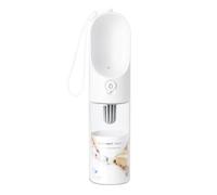 PETKIT Recipiente de Agua para Perros de Viaje, Libre de BPA, Portátil, Antibacteriano, A Prueba de Fugas -400ml (Blanco-400ml)