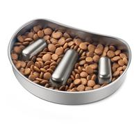 PETLIBRO Comedero antienredos para perros, alimentación lenta, cuenco de acero inoxidable, comedero lento, compatible con el comedero automático Granary para gatos AF203