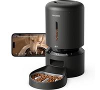 PETLIBRO Comedero Automático para Gatos con Cámara 1080P, Slow Feeder de Acero Inoxidable, WiFi 5G con App, Dispensador Automático de Comida para Gatos y Perros Pequeños