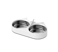 PETLIBRO Comedero Gato Automatico con Cuencos de Acero Inoxidable, Cuencos de alimentación automática para Gatos para Dos Gatos o Perros, Blanco