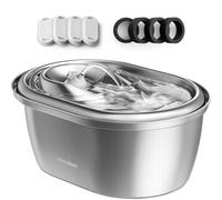 PETLIBRO Fuente de Agua de Acero Inoxidable para Gatos y Perros Interior, Dispensador Automático de Grado Alimenticio con 4 Filtros