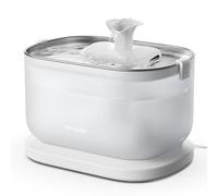 PETLIBRO Fuente de Agua para Gatos, Bandeja de Acero Inoxidable, Bomba inalámbrica, Fuente de Agua Ultra silenciosa, dispensador de Agua automático de 2.5 L para Gatos, dispensador de Agua para Gatos