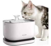 PETLIBRO - Fuente de Agua para Gatos, Inalámbrica, Funciona con Pilas, 2.5L/84 onzas, para Interiores, con Bandeja de Acero Inoxidable