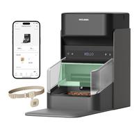 PETLIBRO RFID Comedero Gato Automático Negro con App WiFi, Alimentador Inteligente Antirrobo para Varios Gatos, Control de Dieta y Reconocimiento Individual, Petlibro Automatic Cat Feeder