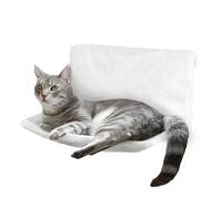 Petlicity Cama de radiador cálida y acogedora para Mascotas, para Gatos y Perros, Fuerte y Duradera (Blanco)