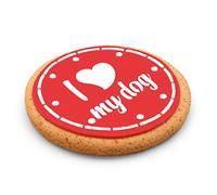 PetLove Pastel para Perros I Love My Dog (90 g) • Regalo y Pastel de Cumpleaños • Hecho a Mano en Italia