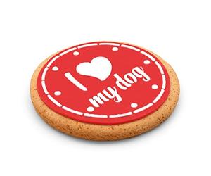 PetLove Pastel para Perros I Love My Dog (90 g) • Regalo y Pastel de Cumpleaños • Hecho a Mano en Italia