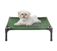 Petmaker Cama elevada para mascotas, cama elevada portátil estilo cuna con pies antideslizantes, 24.5 x 18.5 x 7 pulgadas para perros, gatos o mascotas pequeñas, uso en interiores y exteriores (verde)