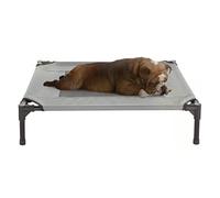 Petmaker Cama elevada para Mascotas, Cama elevada portátil Estilo Cuna con pies Antideslizantes, 30 x 24 x 7 Pulgadas para Perros, Gatos y Mascotas pequeñas, Uso en Interiores y Exteriores (Gris)