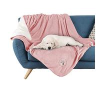 Petmaker Manta Impermeable para Mascotas, Manta Reversible Rosa Que Protege el sofá, el Coche, la Cama de derrames, Manchas o Piel - Mantas para Perros y Gatos (50 x 60 Pulgadas)