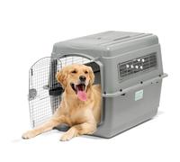 Petmate - Sky Kennel - Transportín para Mascotas - Cumple la Normativa IATA - Robusto y Ventilado - Tamaño Xlarge - Dimensiones Interiores 91,5 x 61 x 71 cm