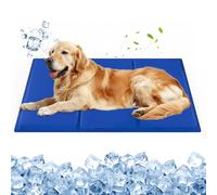 petnf Tapete de refrigeración para perros, 90 x 60 cm, resistente a los arañazos, tapete de refrigeración para mascotas, para uso en interiores, exteriores y coche, lavable, no tóxico y antideslizante