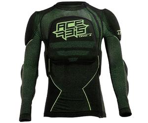 peto infantil acerbis x-fit future level 2 - negro / fluor S / M