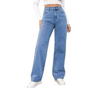 Peto Mujer Vaqueros Mujer Vaqueros Elásticos Lavado Vaqueros Moda Versátil Pierna Recta Vaqueros Pantalones Ropa Chaleco Mujer 48, azul claro, S