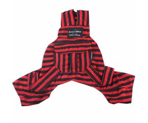 Peto para perros rojo a rayas de DoggyDolly, 70% Dto.