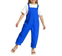 Peto vaquero niña largo color candy para primavera verano de 3 a 14 años mono de tirantes escolar peto vaquero peto vaquero niña